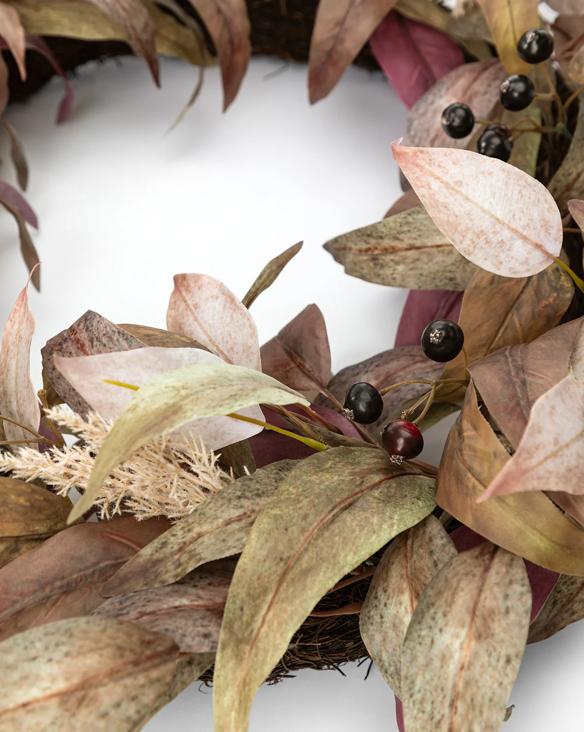 30" Faux Eucalyptus Wreath - Image 2