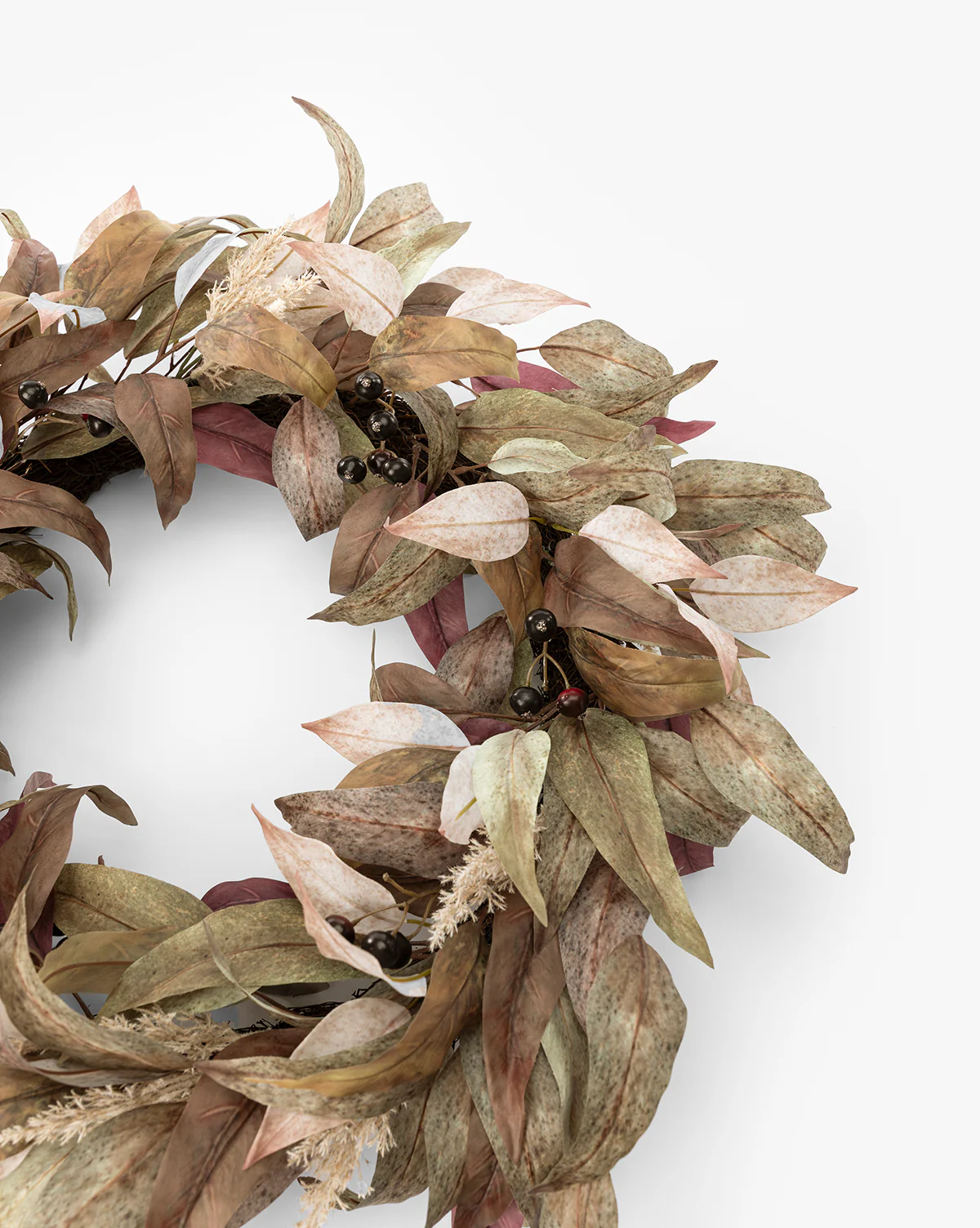 30" Faux Eucalyptus Wreath - Image 3