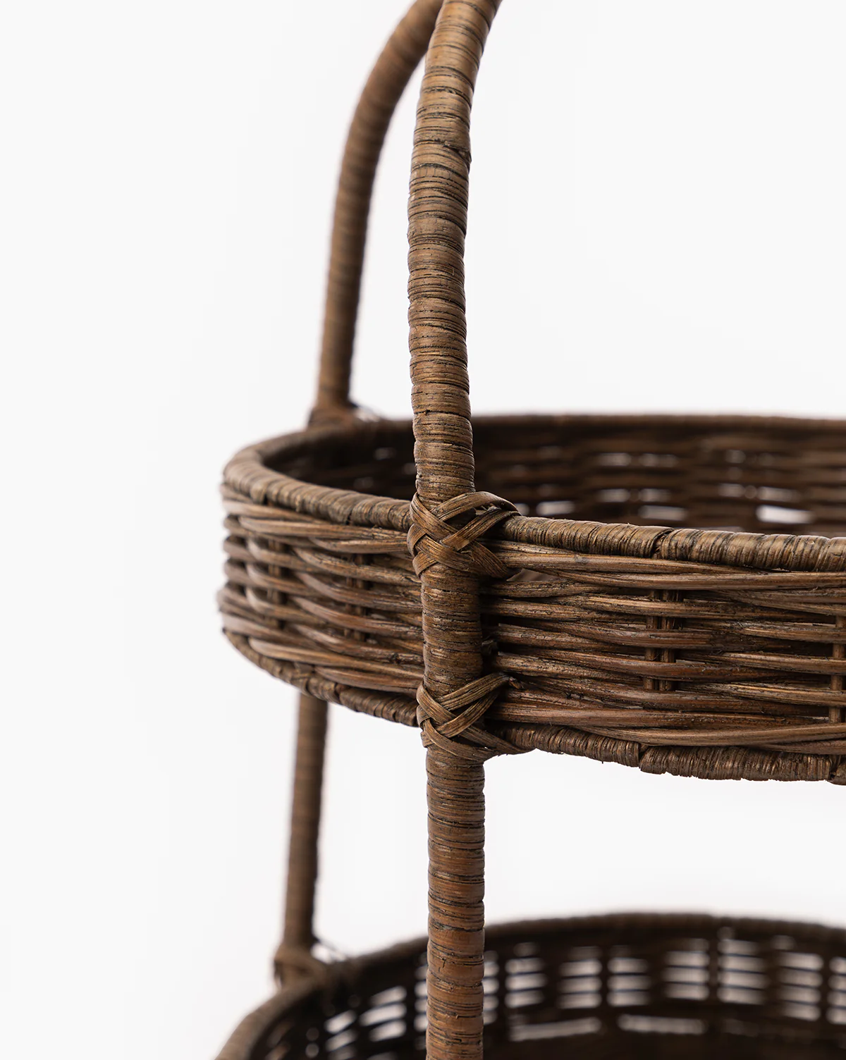 Aneesa Two-Tiered Wicker Tray - Image 3
