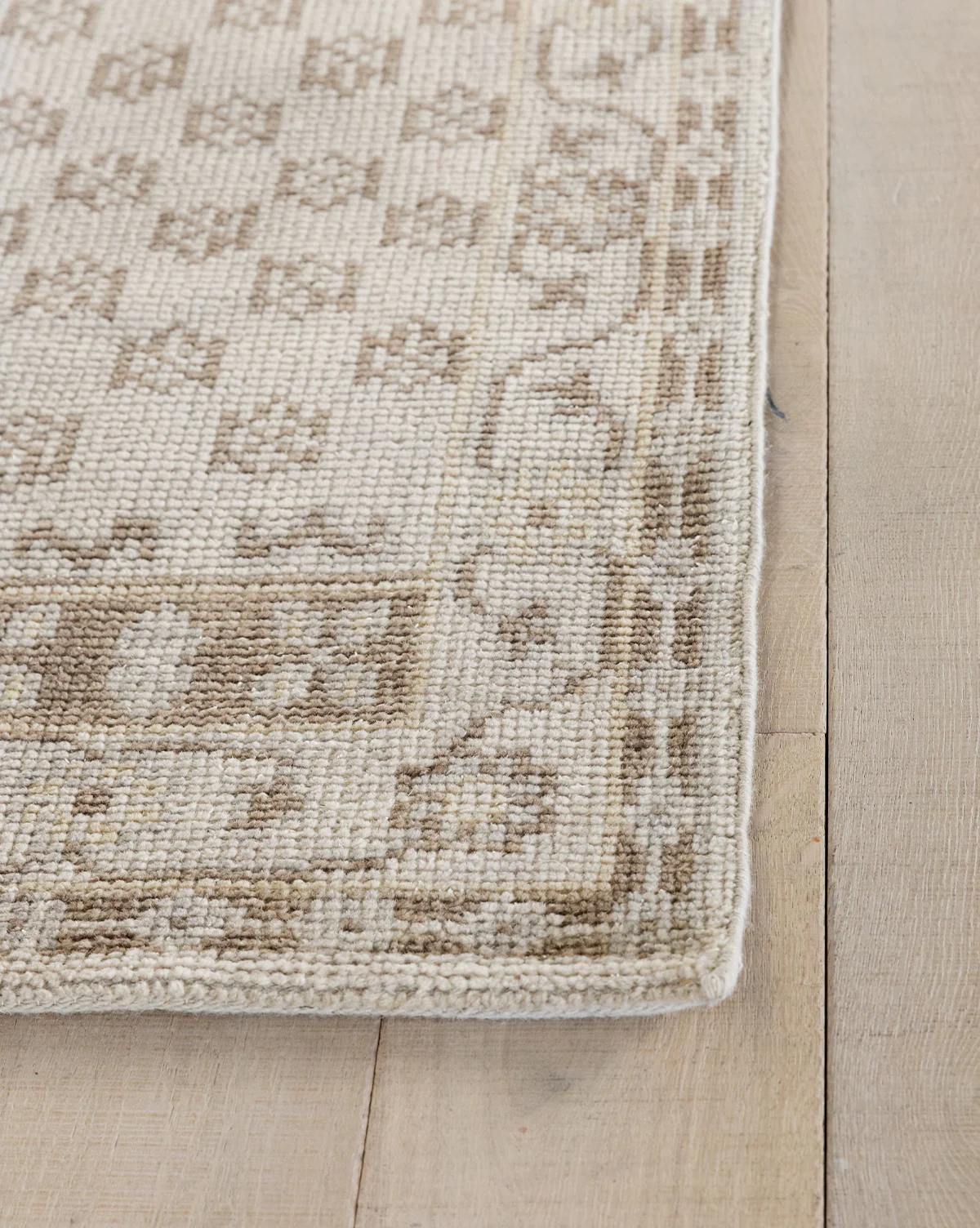 Anya Neutral Hand-Knotted Wool Rug - Image 10