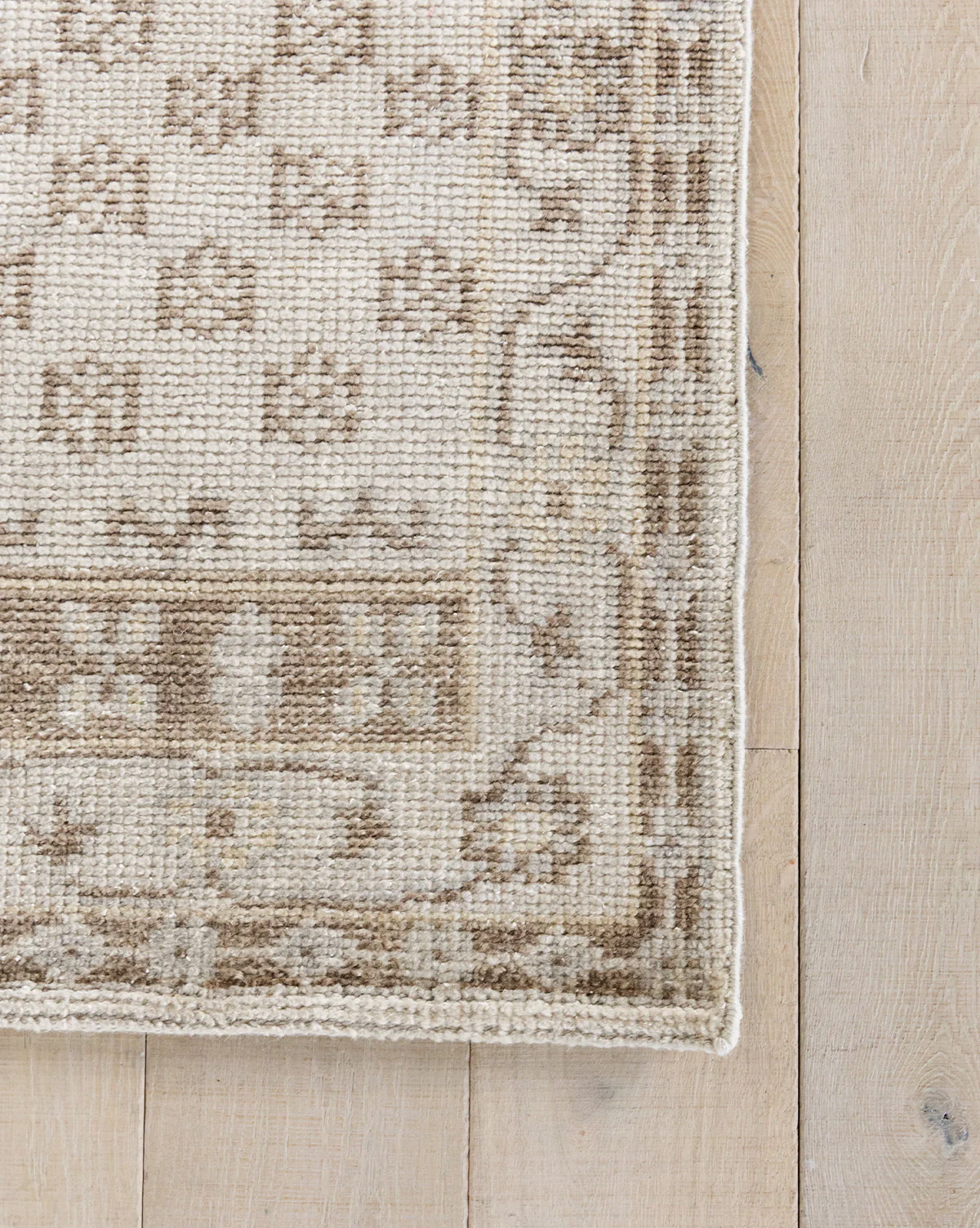 Anya Neutral Hand-Knotted Wool Rug - Image 5