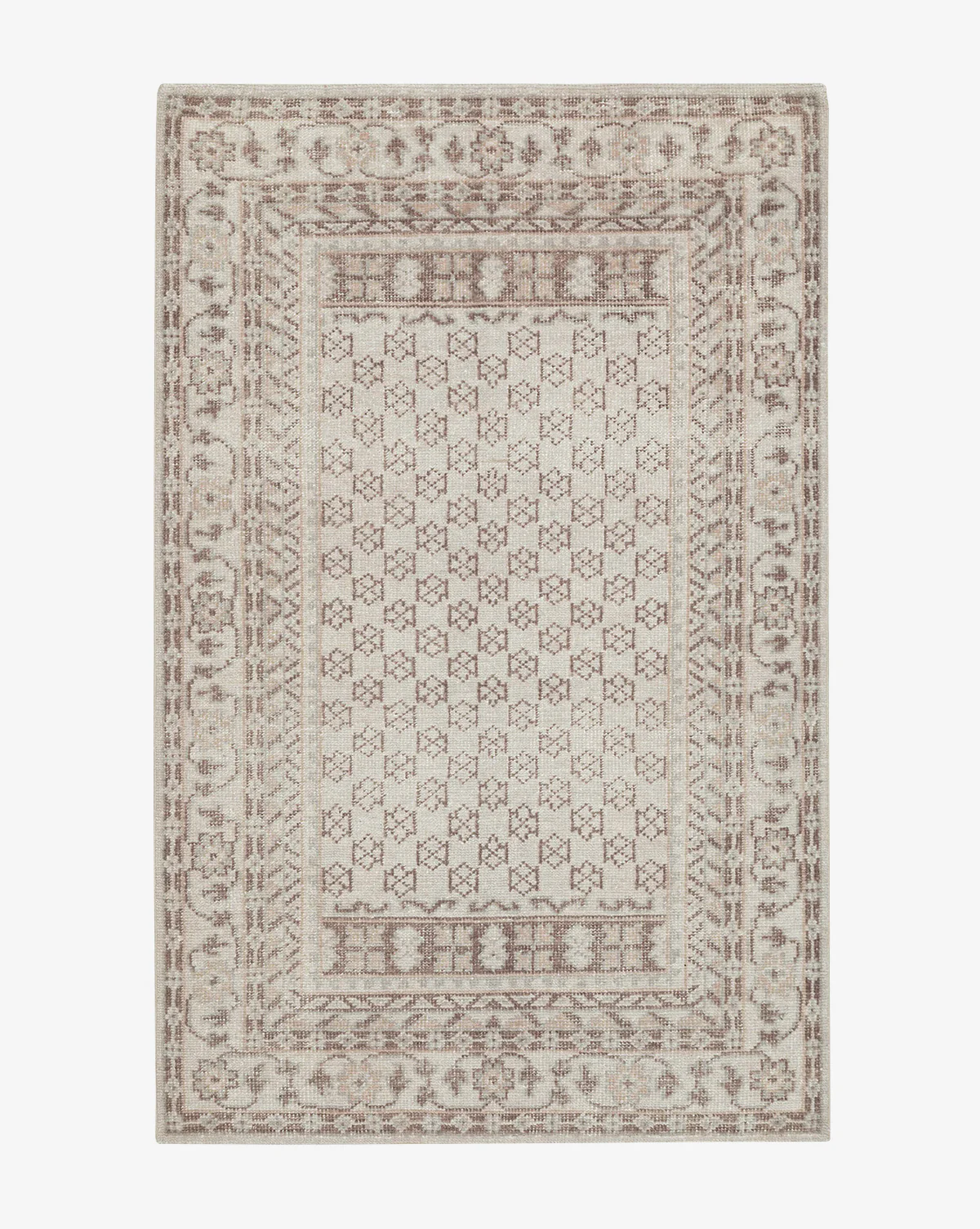 Anya Neutral Hand-Knotted Wool Rug - Image 8