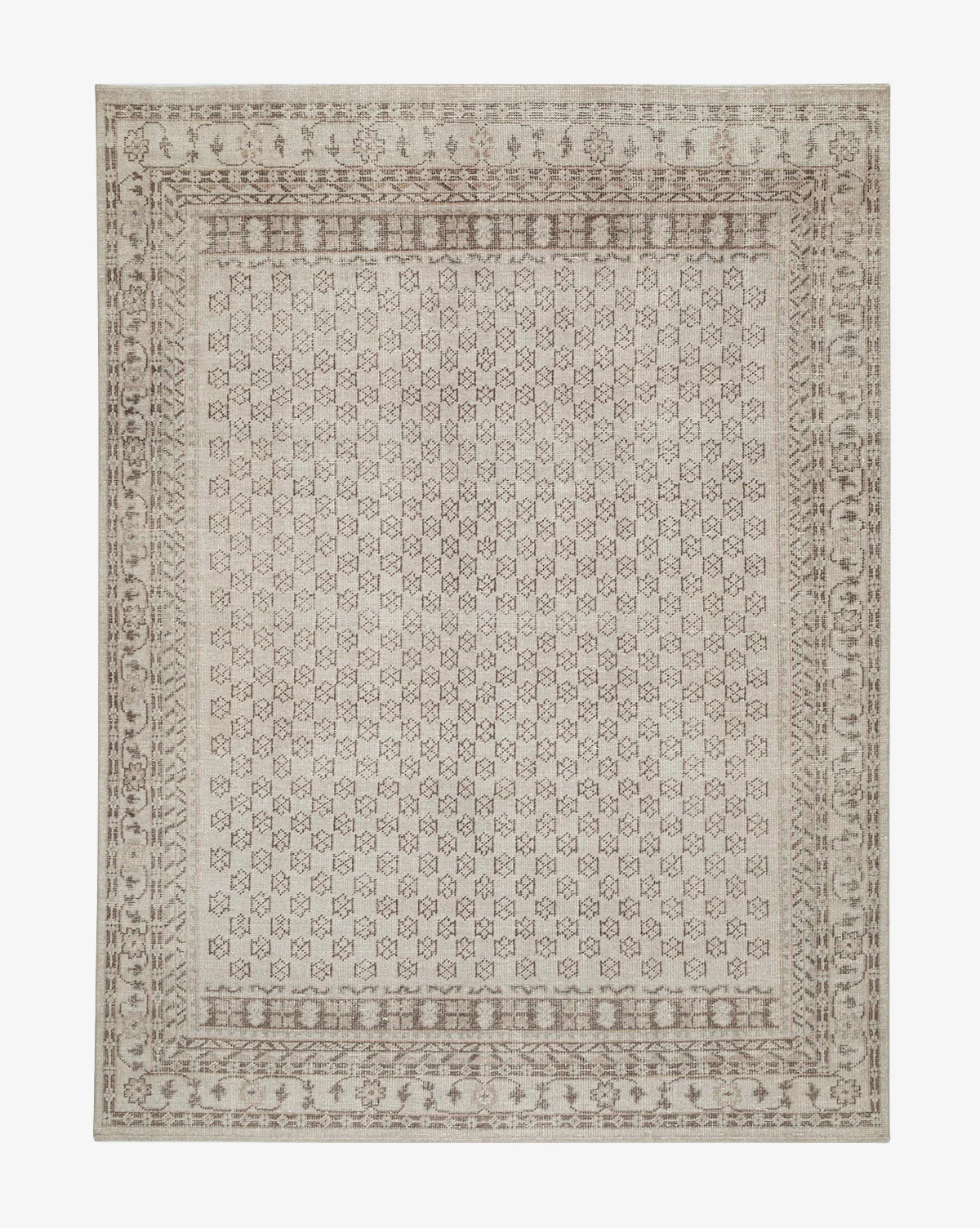 Anya Neutral Hand-Knotted Wool Rug - Image 9