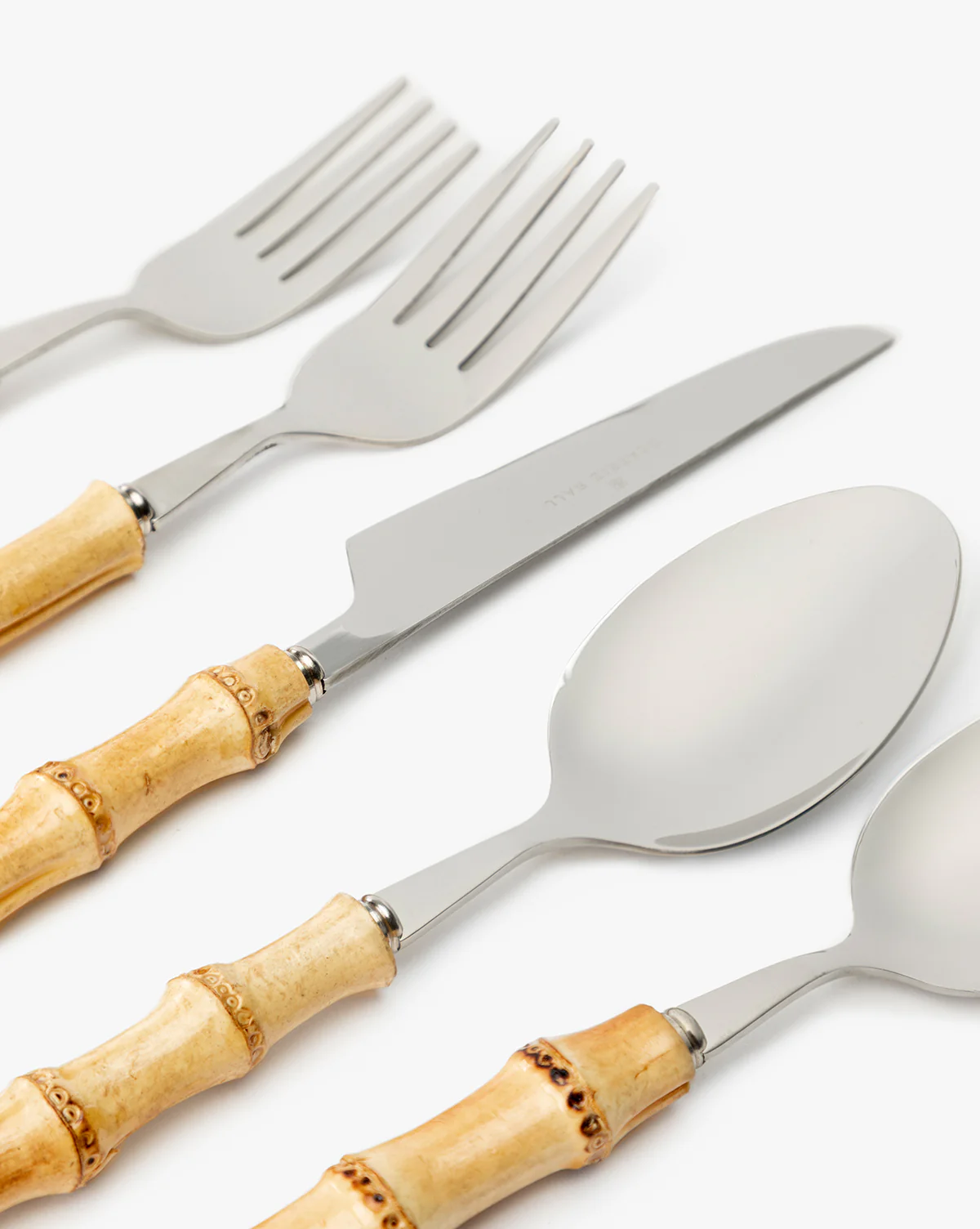 Bamboo Stainless Flatware (Set of 5) - Image 2