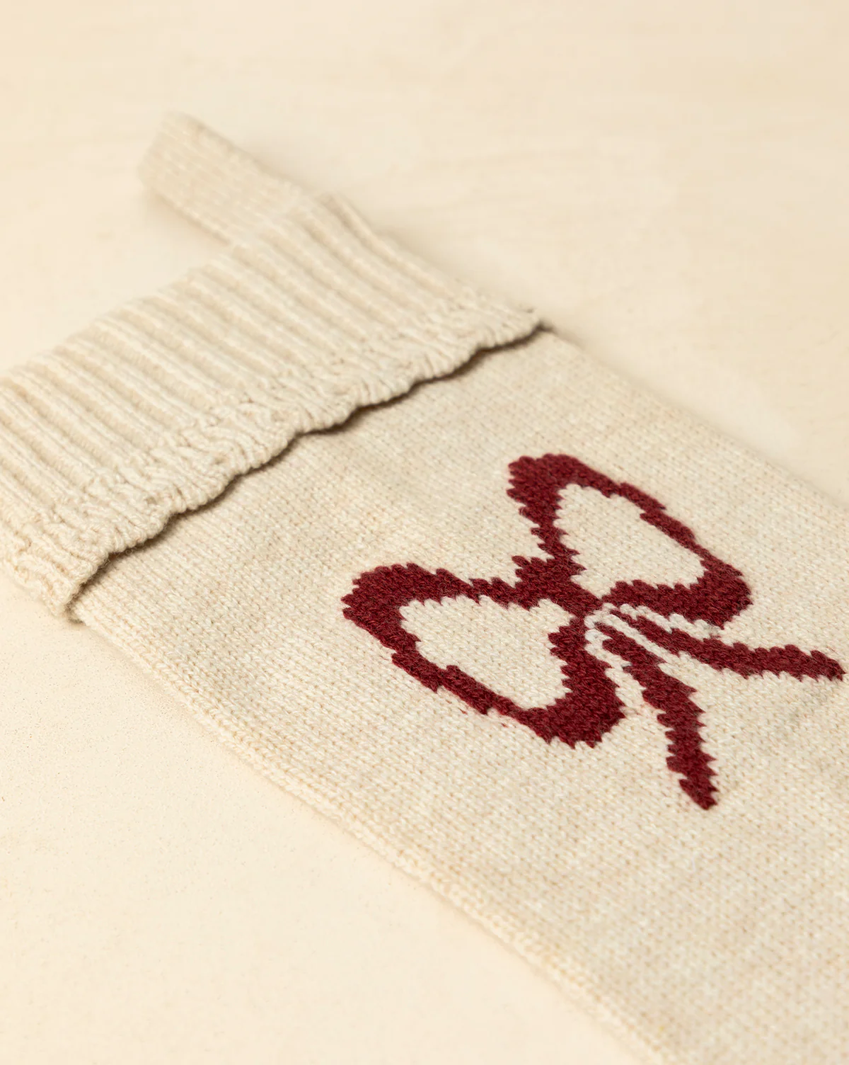 Bella Scalloped Stocking with Bow - Image 4