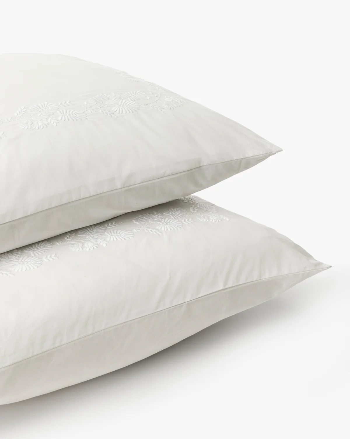 Bianca Organic Percale Embroidered Shams (Set of 2) - Image 7