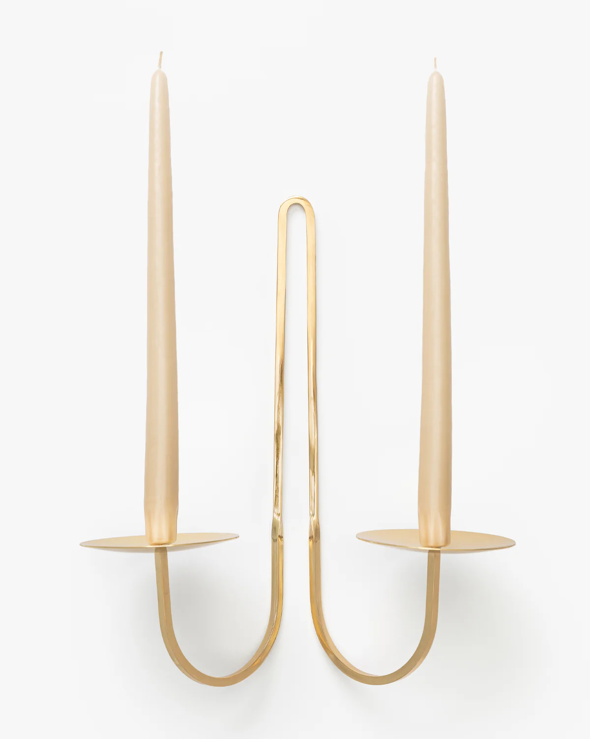 Brass Two Arm Candle Holder - Image 2