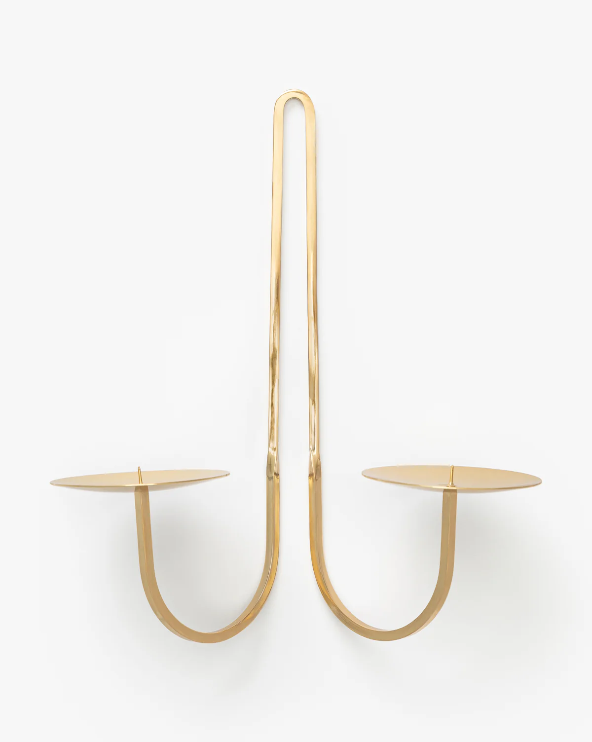 Brass Two Arm Candle Holder - Image 3