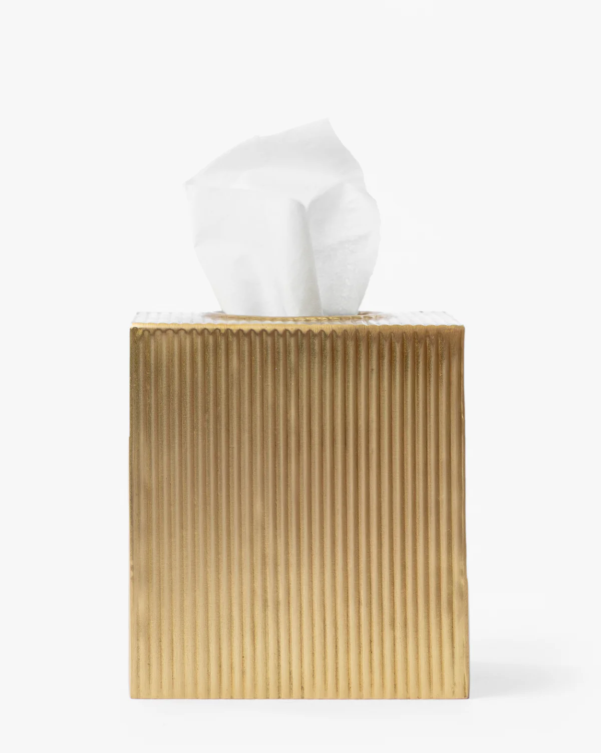 Calvert Brass Tissue Box Cover - Image 2