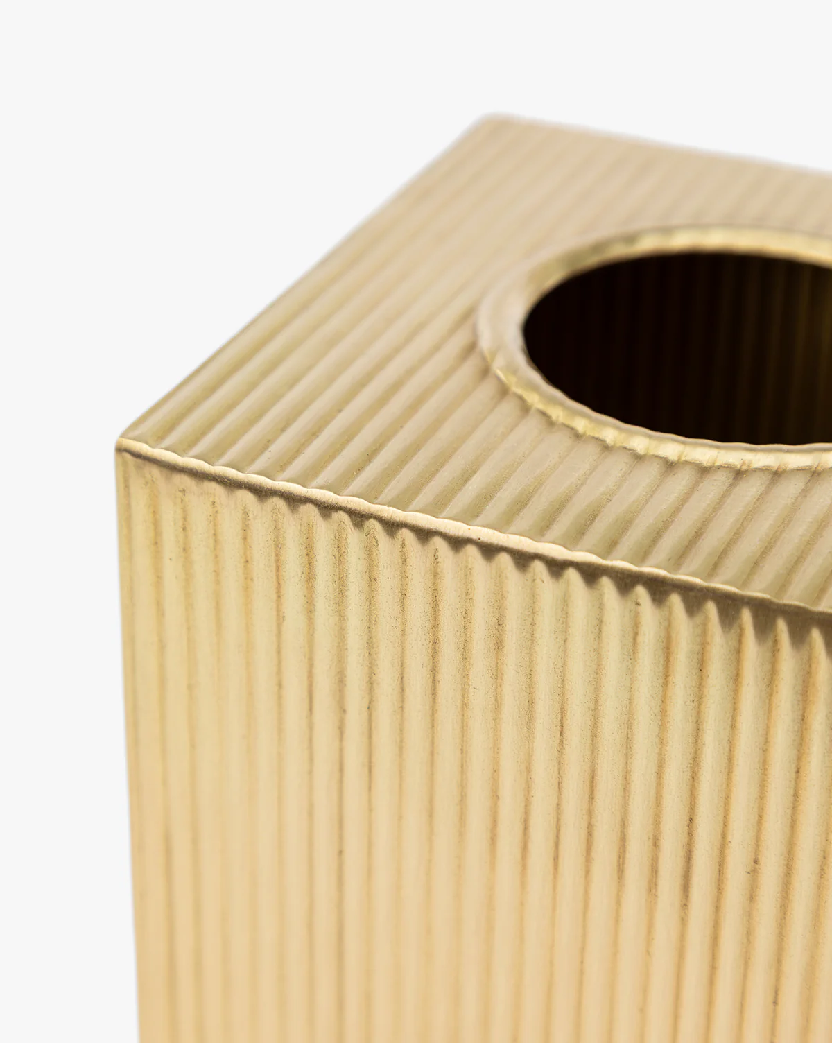 Calvert Brass Tissue Box Cover - Image 3