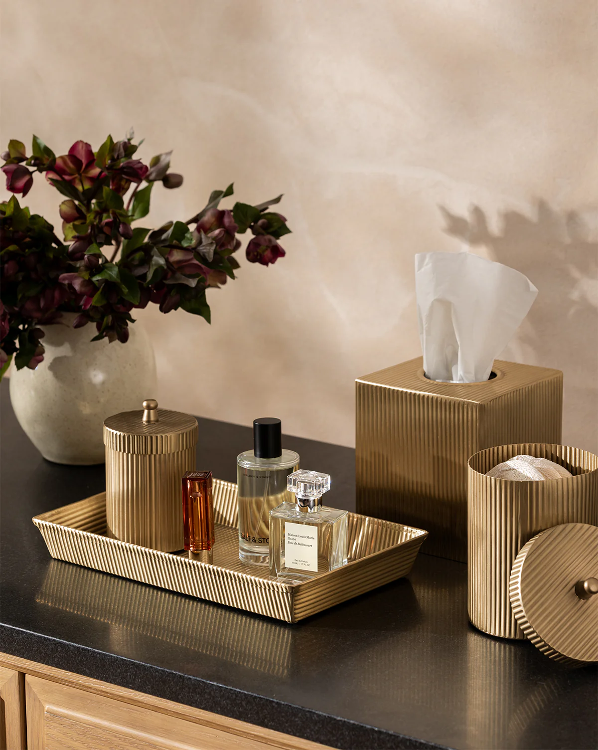 Calvert Brass Tissue Box Cover - Image 4