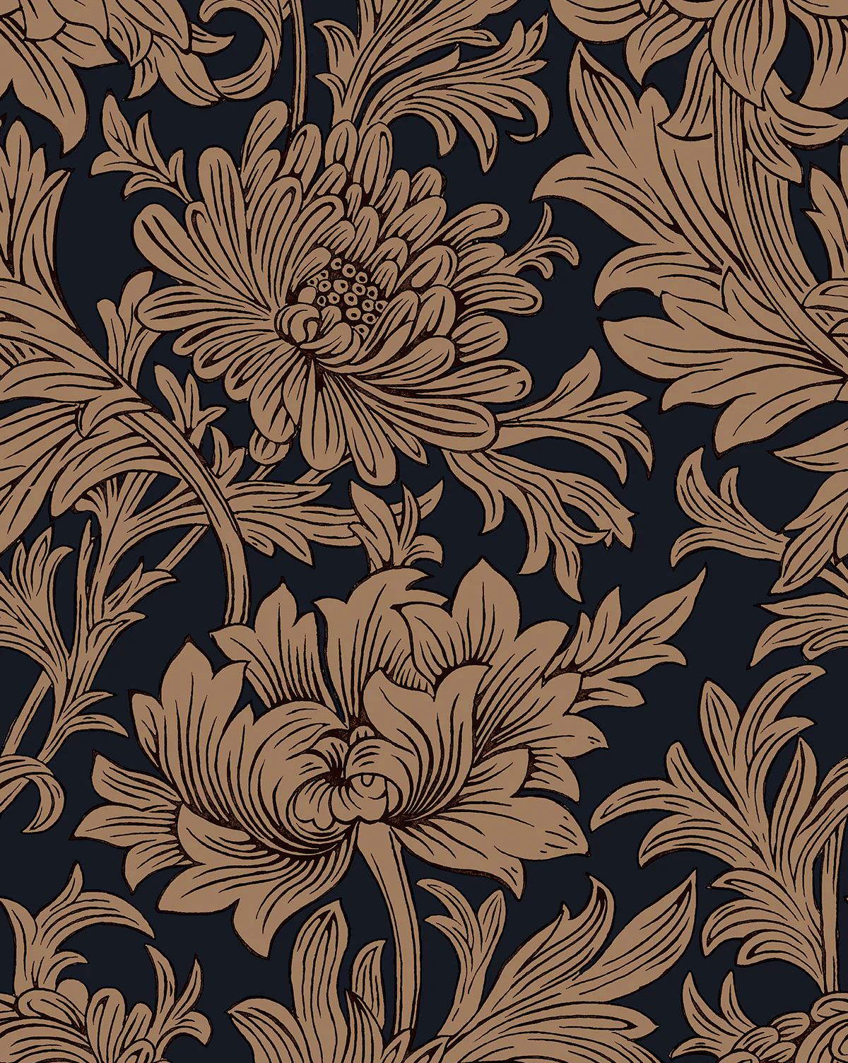 Morris & Co. x McGee & Co. Chrysanthemum Wallpaper - Image 2