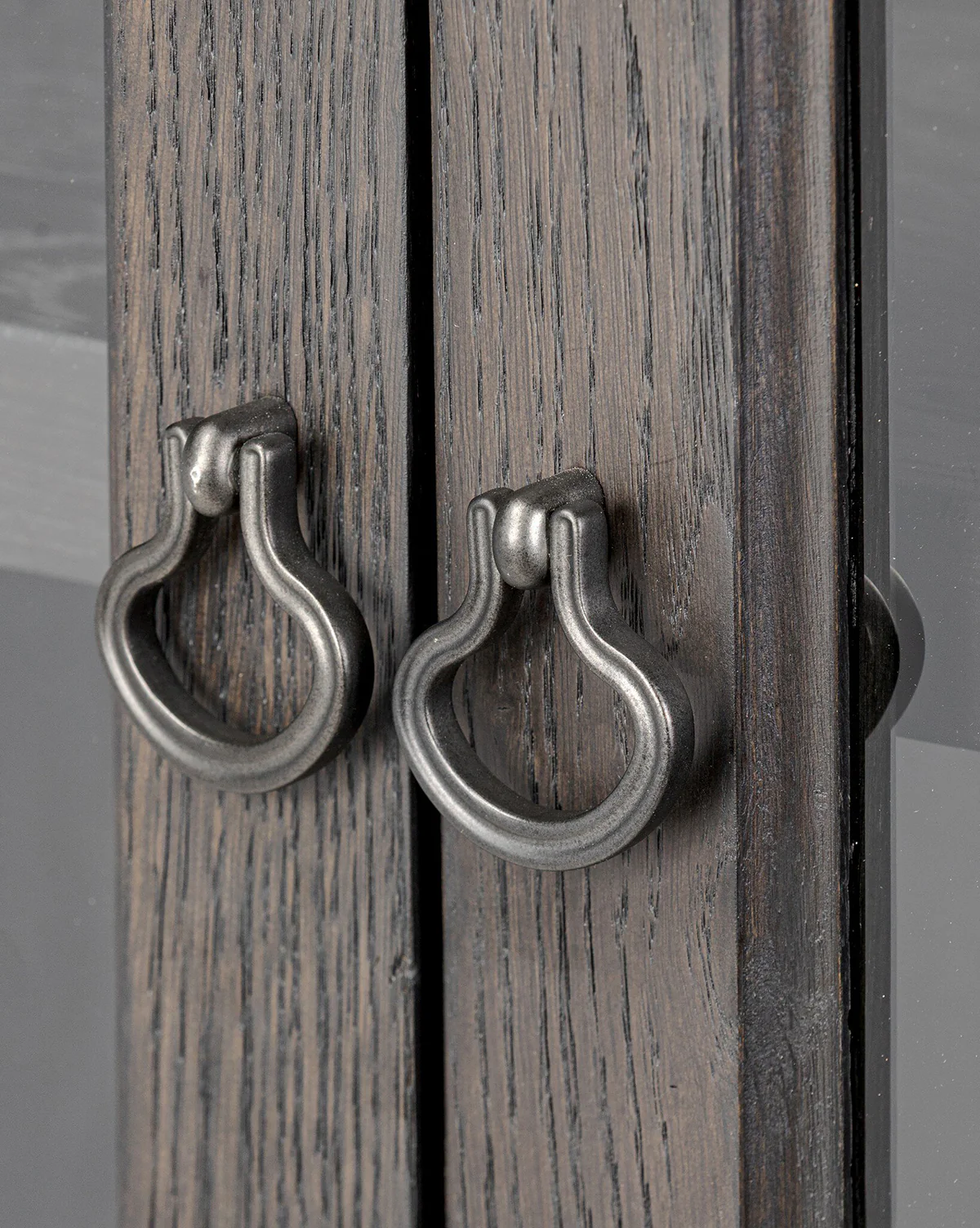 Crestwell Worn Black Oak Cabinet - Image 2