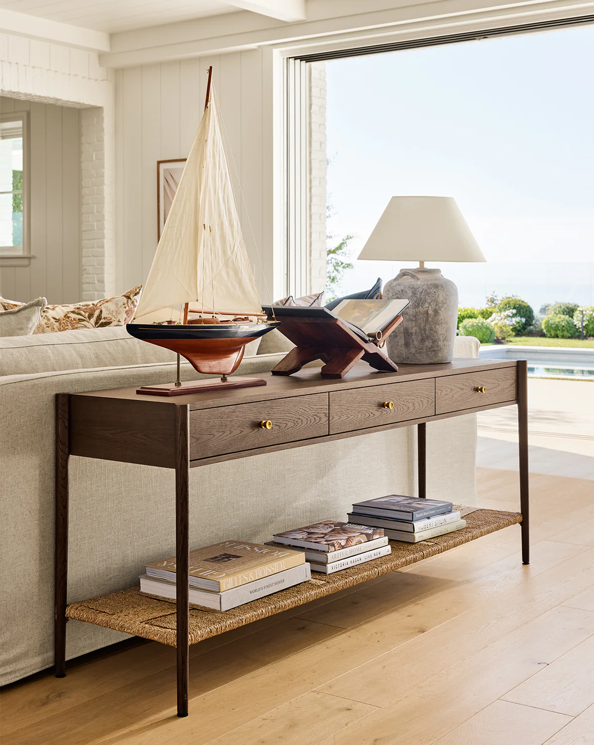 Dana Walnut Oak Console