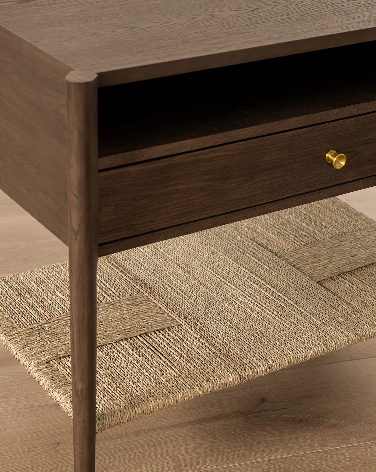 Dana Walnut Oak Nightstand - Image 3