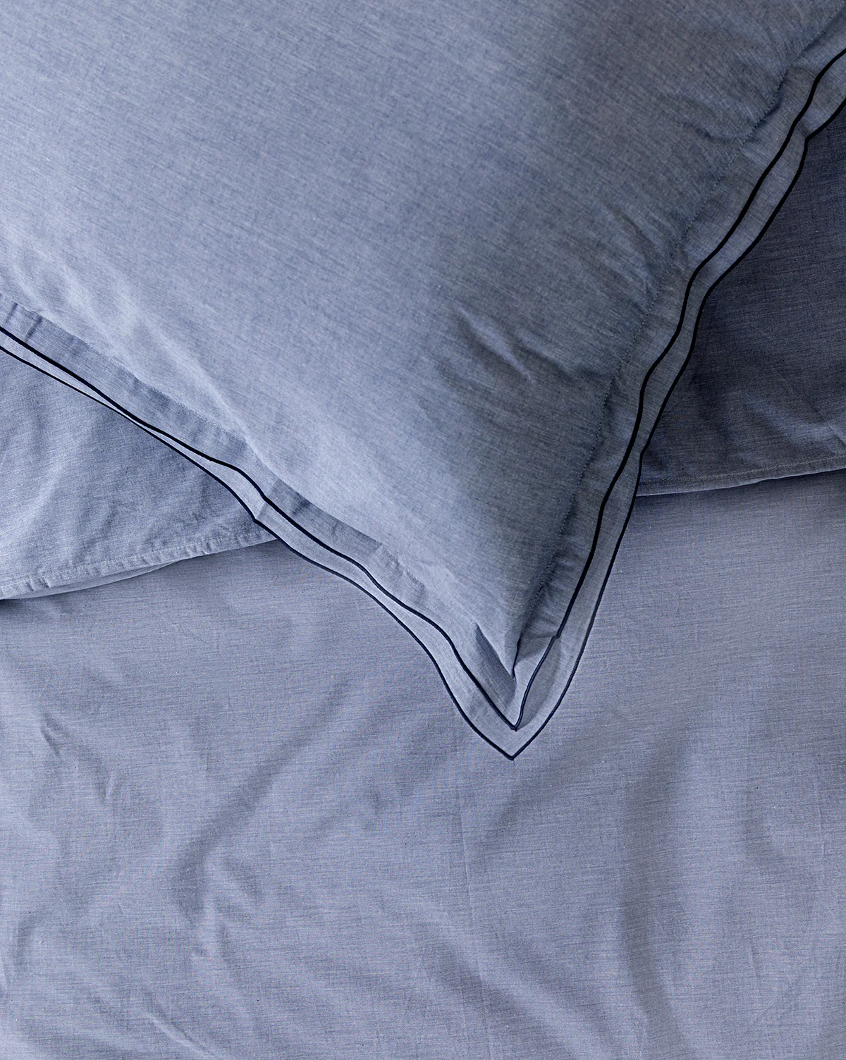Devlin Chambray Duvet Cover & Sham Set - Image 3