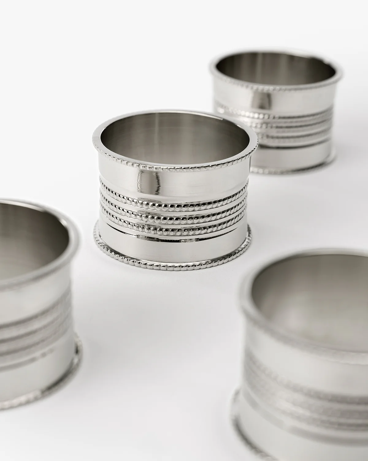 Dotted Brass Napkin Rings (Set of 4) - Image 3