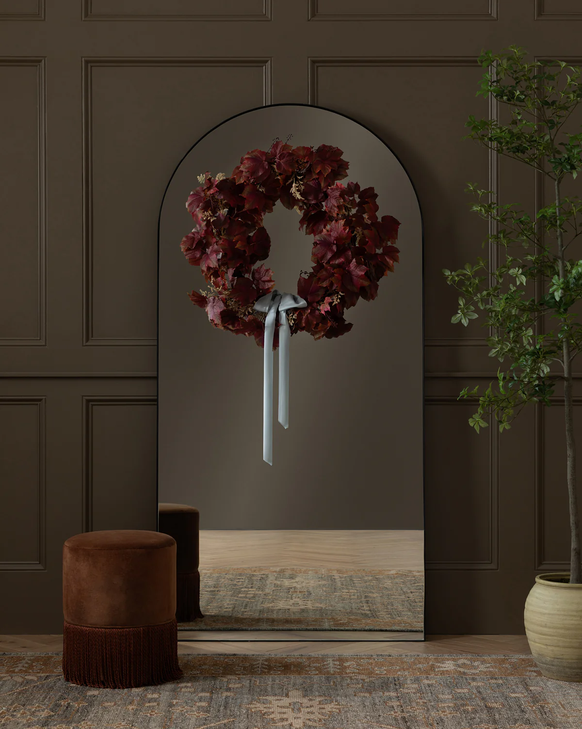 Faux Autumn Grapevine Wreath - Image 4