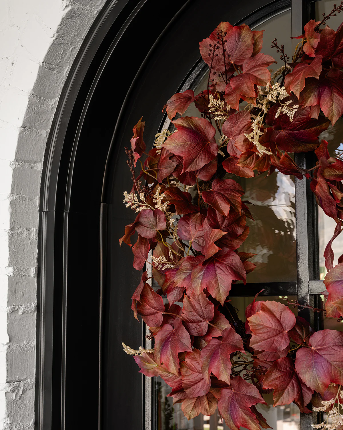 Faux Autumn Grapevine Wreath - Image 6