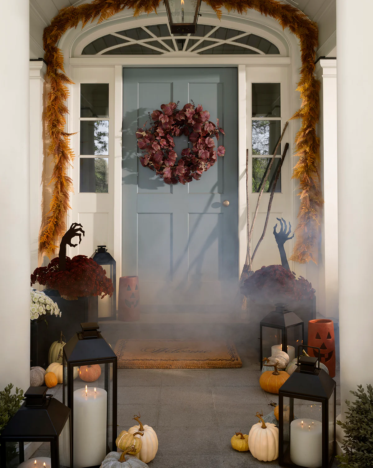 Faux Autumn Grapevine Wreath - Image 8