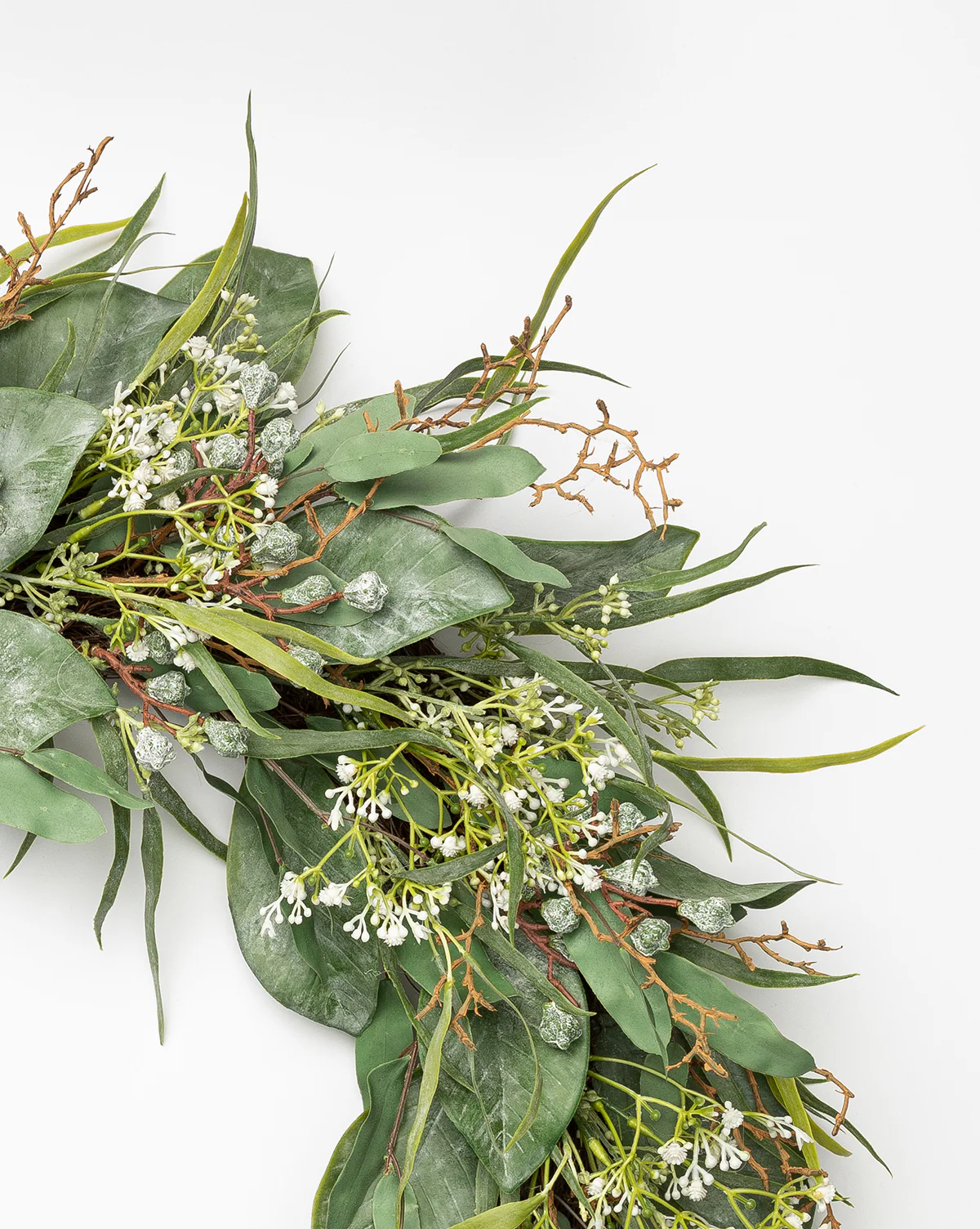 Faux Wild Grass & Eucalyptus Wreath - Image 3