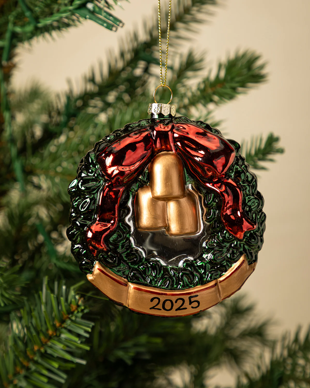 Festive Wreath Ornament - Image 2