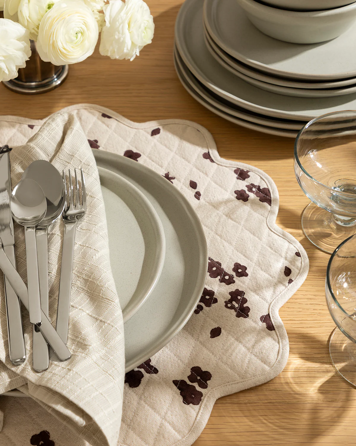 Floral Quilted Placemat