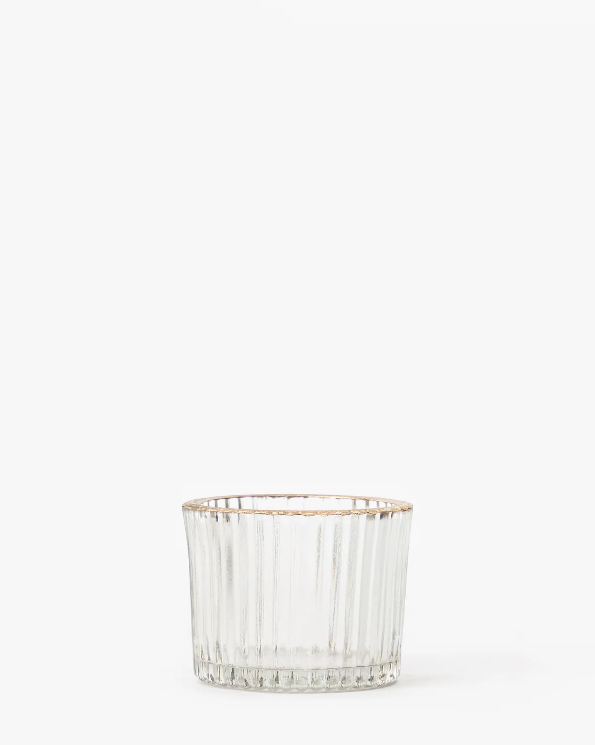 Gold Rimmed Glass Votive - Image 2