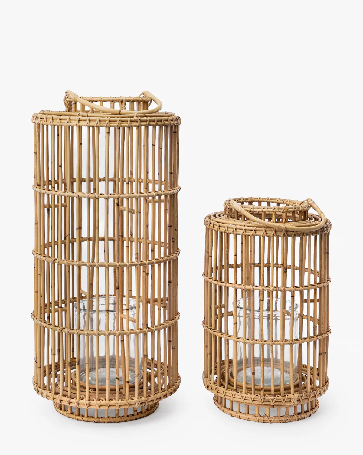 Handwoven Rattan Lantern - Image 2
