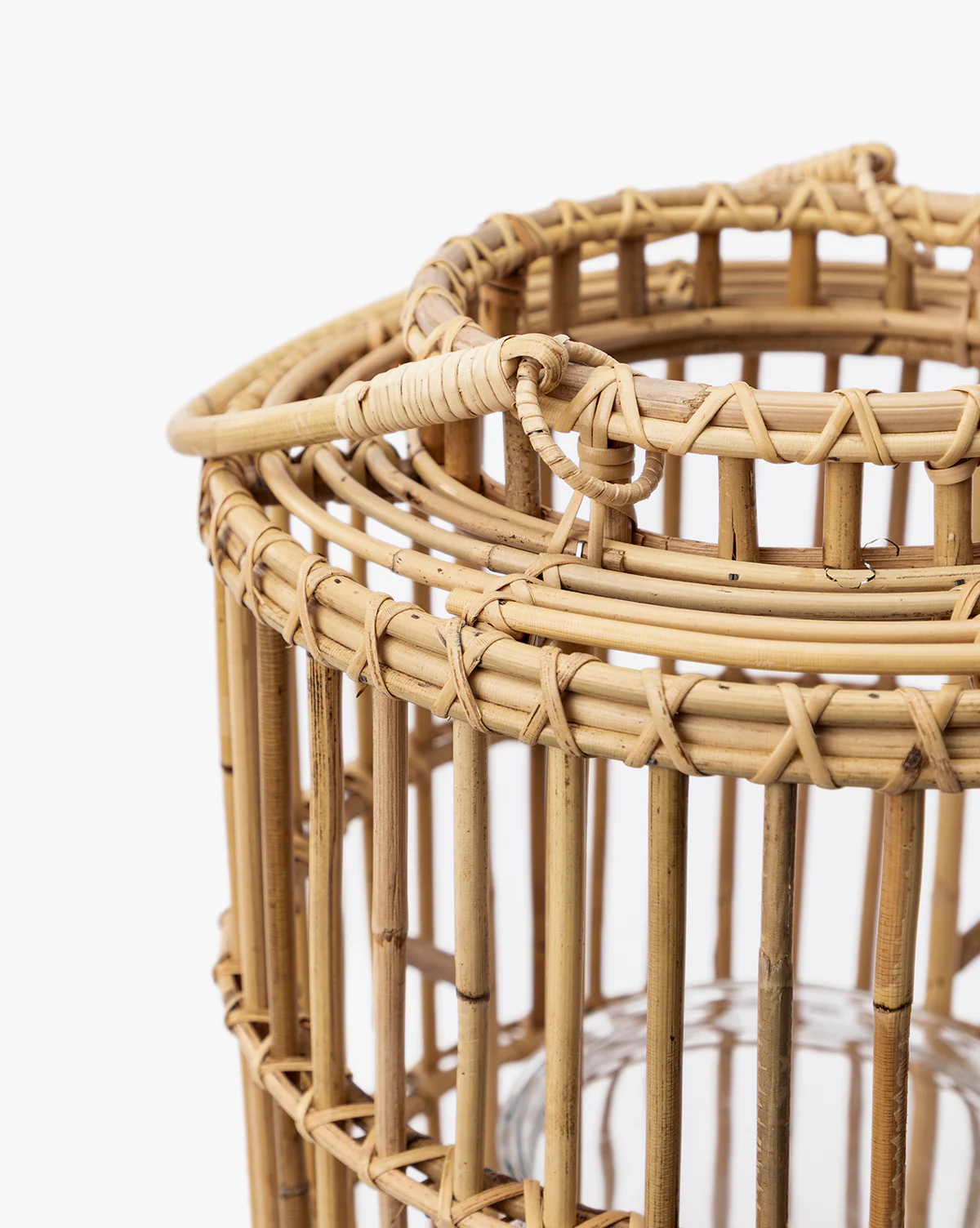 Handwoven Rattan Lantern - Image 3