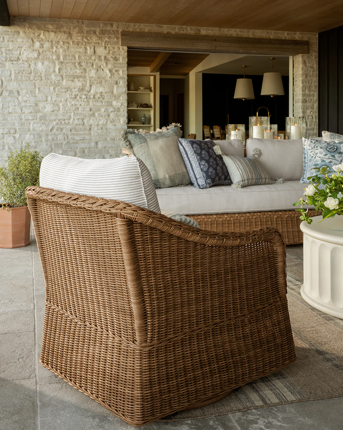 Haviland Outdoor Swivel Lounge Chair - Image 2