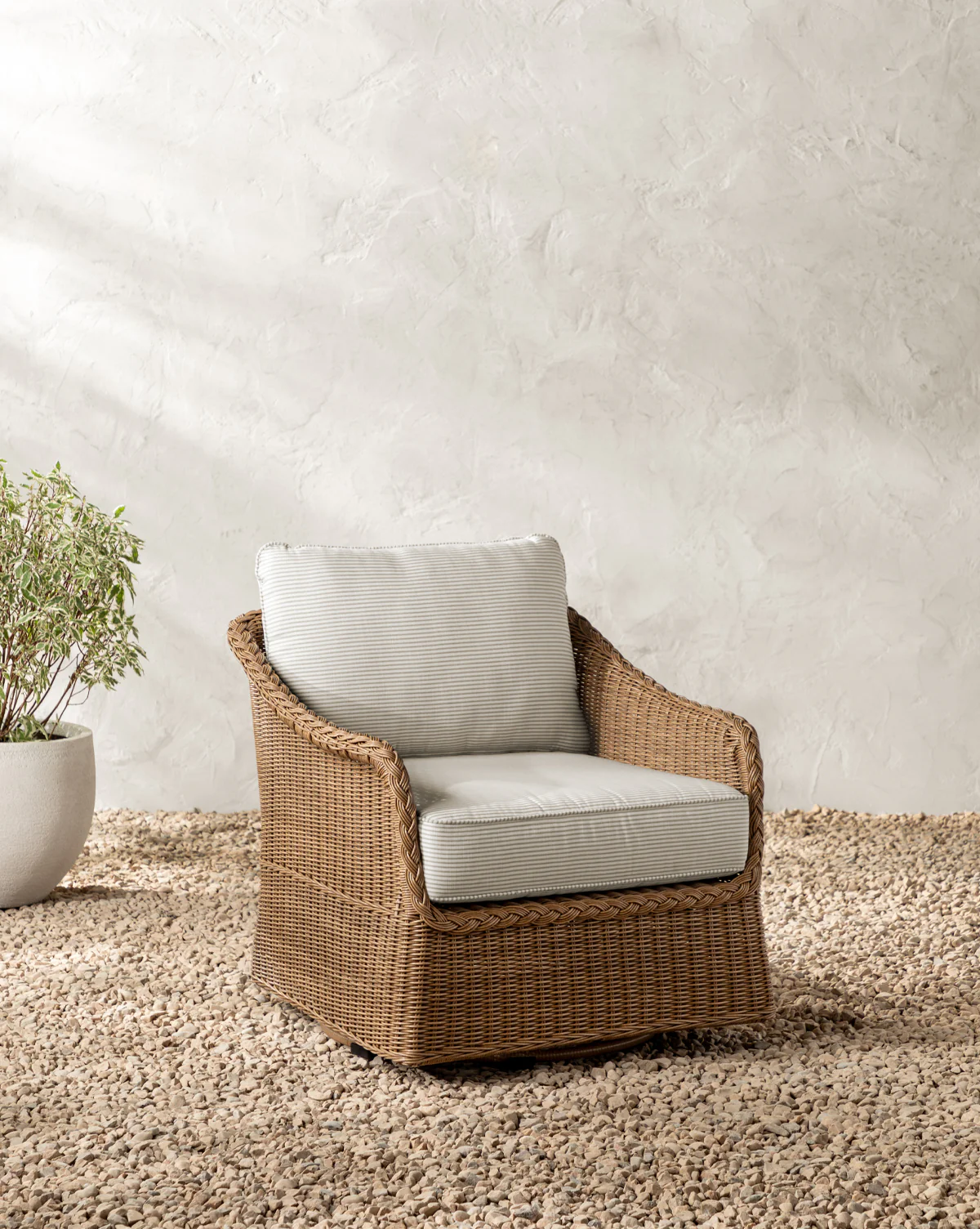 Haviland Outdoor Swivel Lounge Chair - Image 4