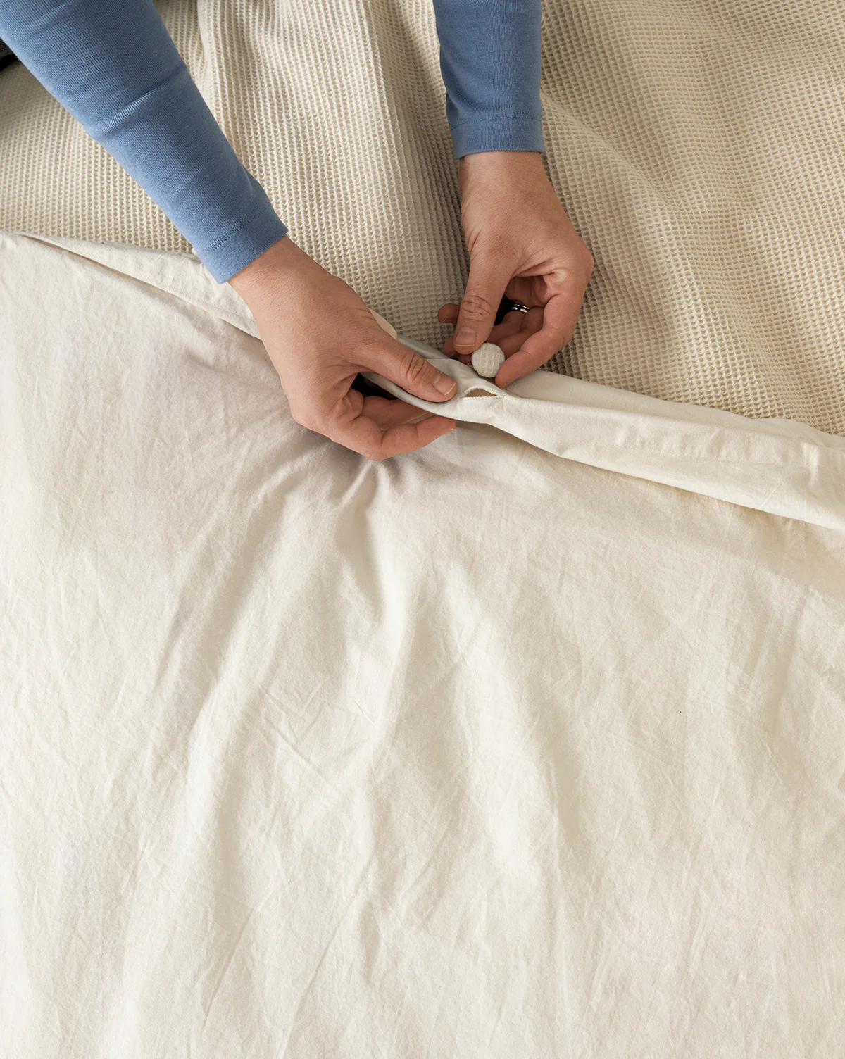 Helene Waffle Duvet Cover - Image 7