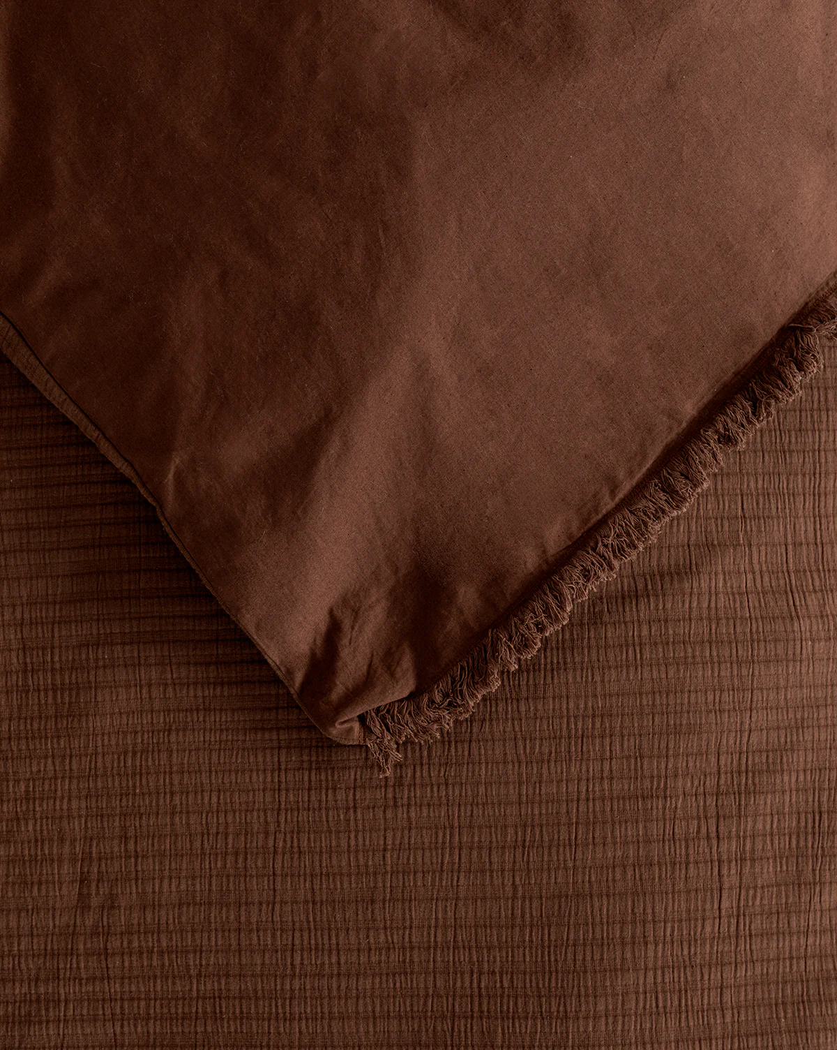 Hendricks Chocolate Cotton Duvet Cover - Image 3