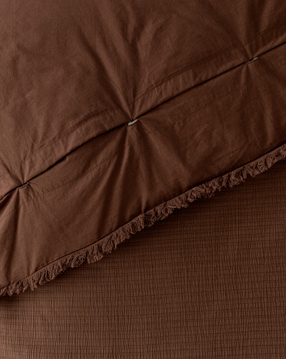 Hendricks Chocolate Cotton Duvet Cover - Image 7