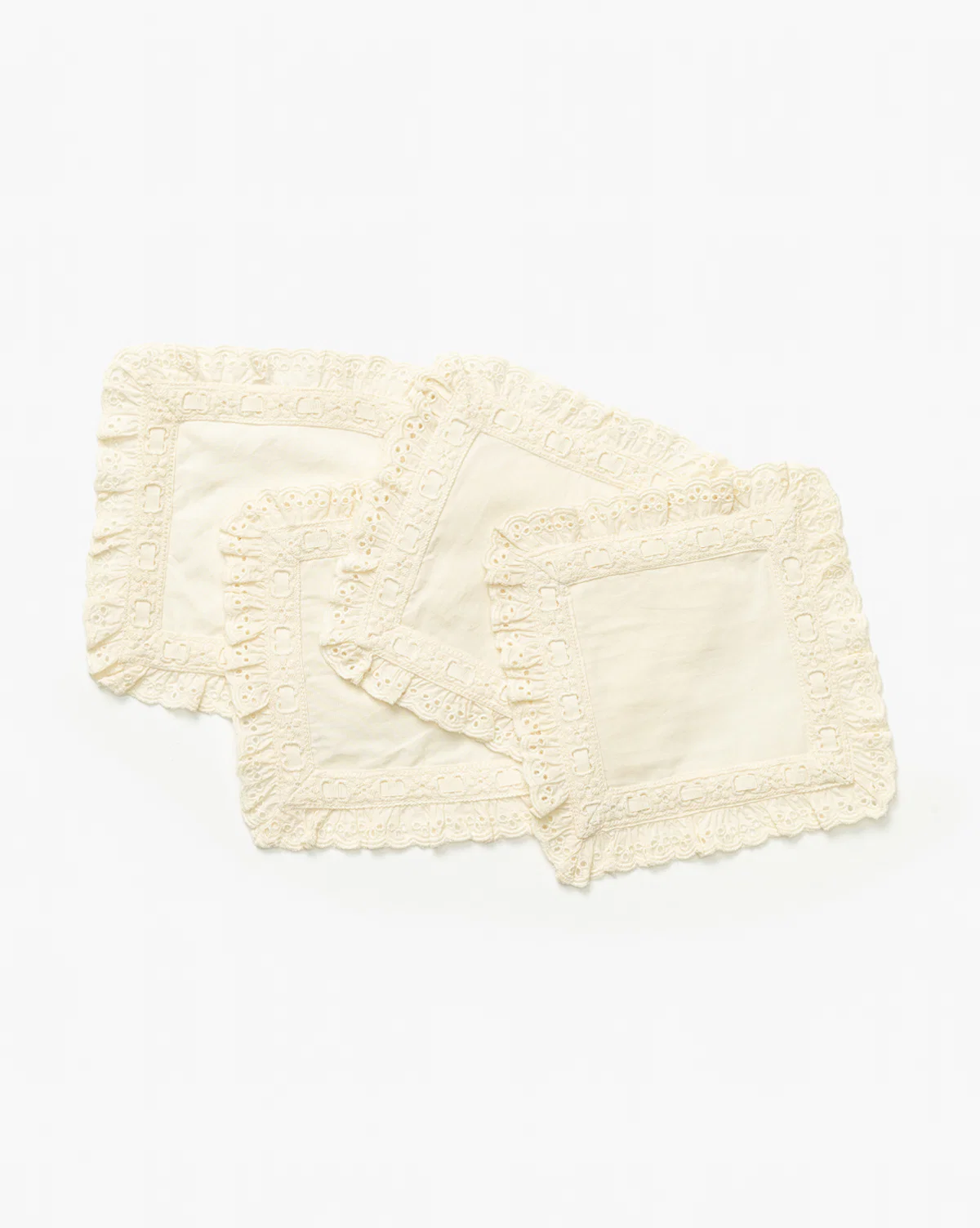 Lace Trim Cocktail Napkins (Set of 4) - Image 2