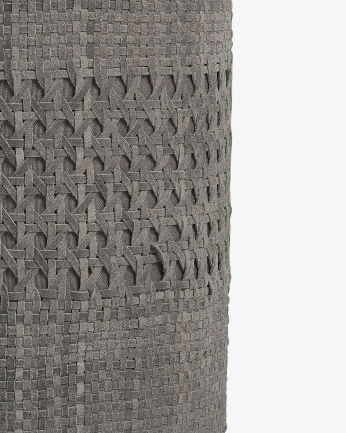 Longmont Suede Ottoman - Image 5