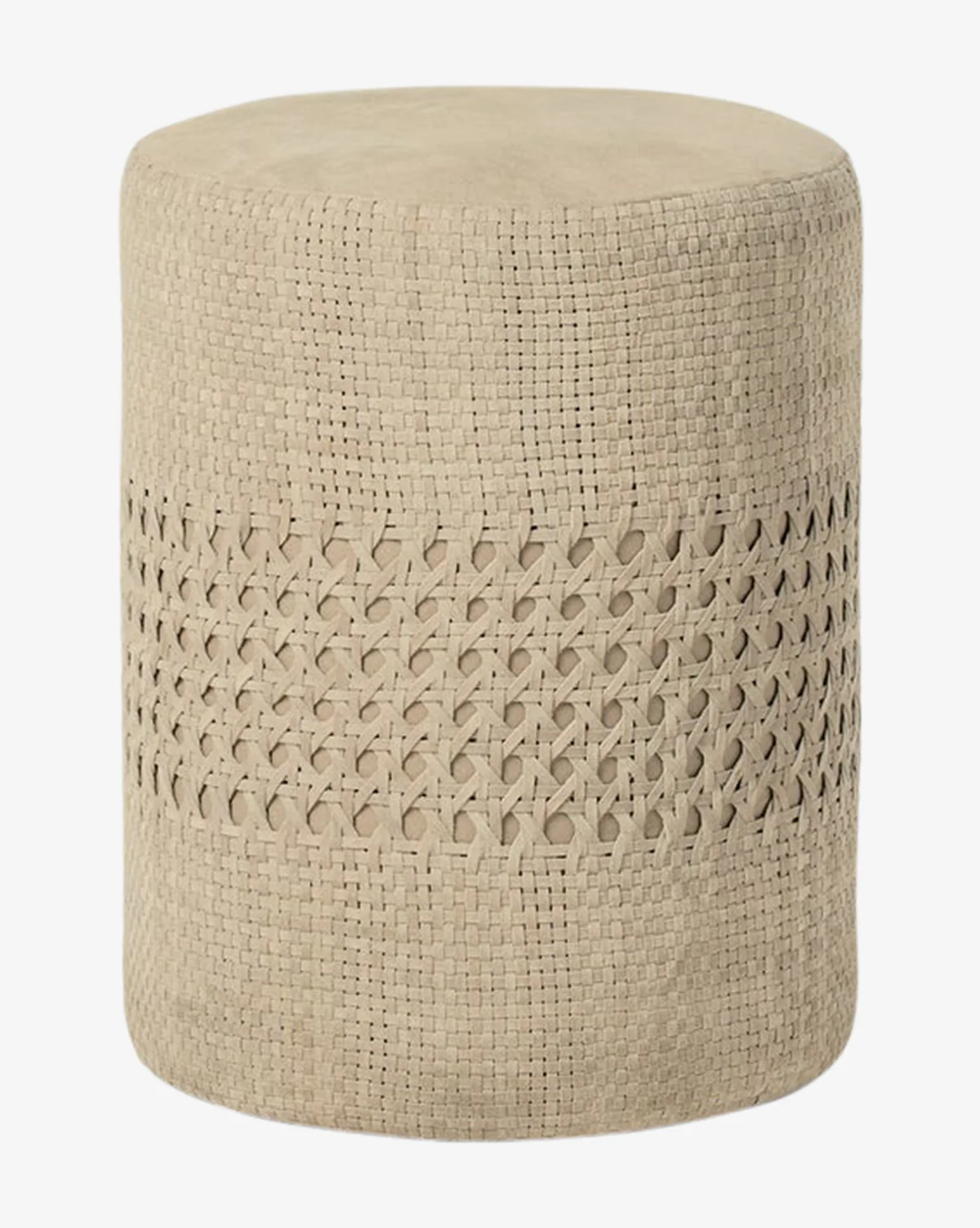 Longmont Suede Ottoman - Image 6