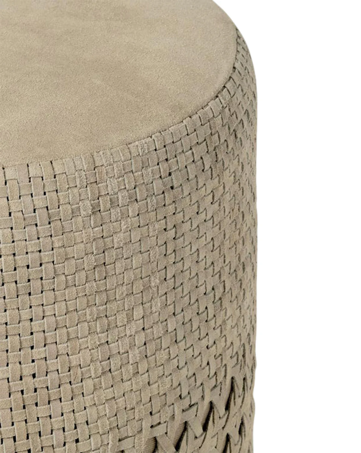 Longmont Suede Ottoman - Image 7