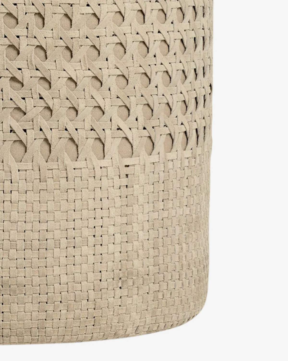 Longmont Suede Ottoman - Image 8
