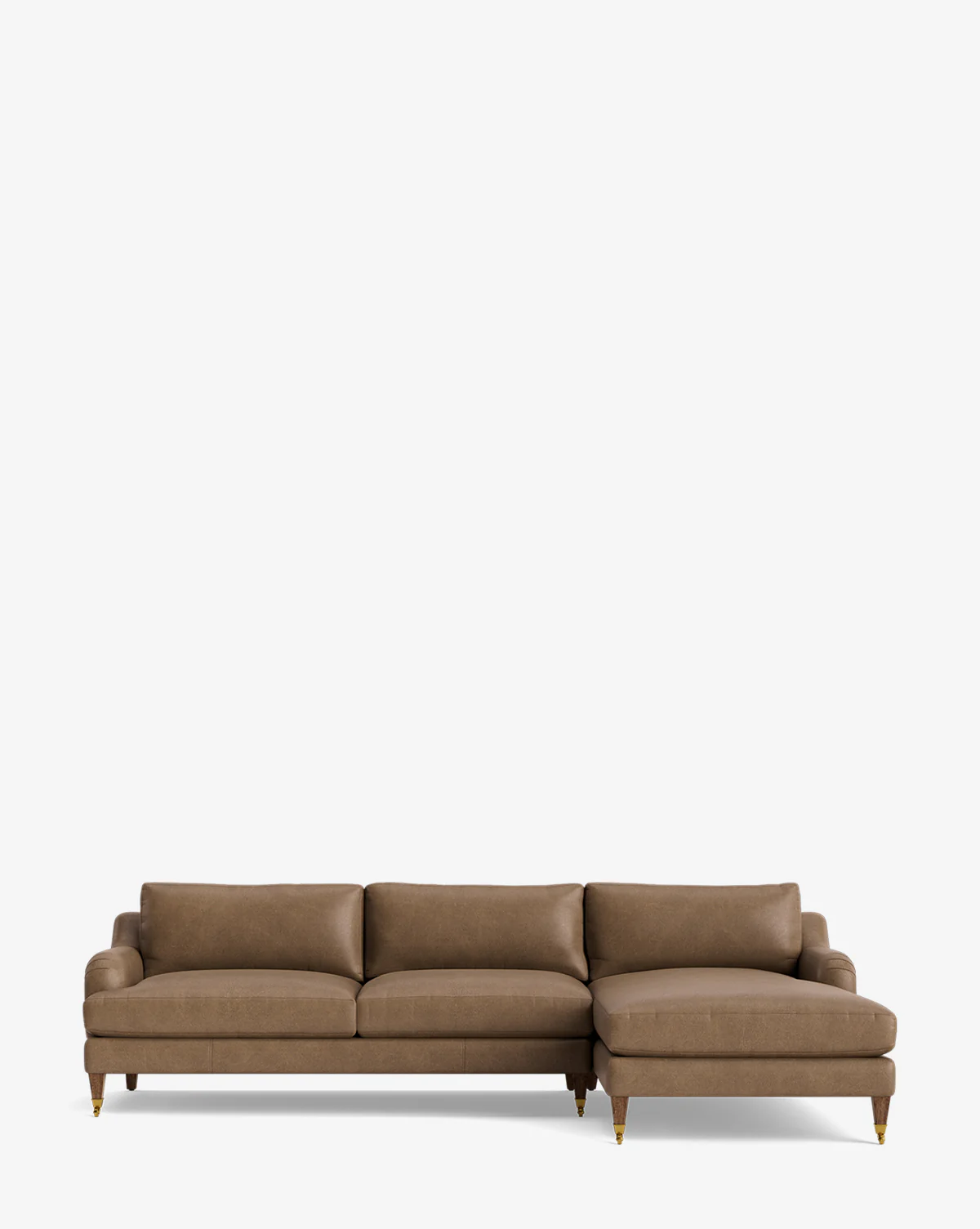 Lucille English Roll Arm Right Chaise Sectional 107" - Image 38
