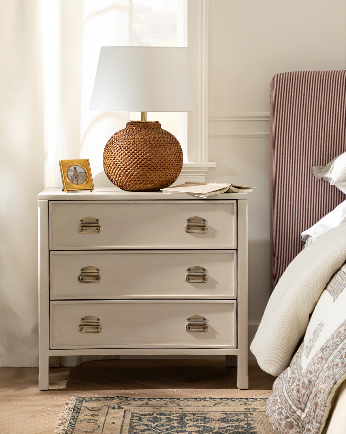 Mackenna White Oak Nightstand