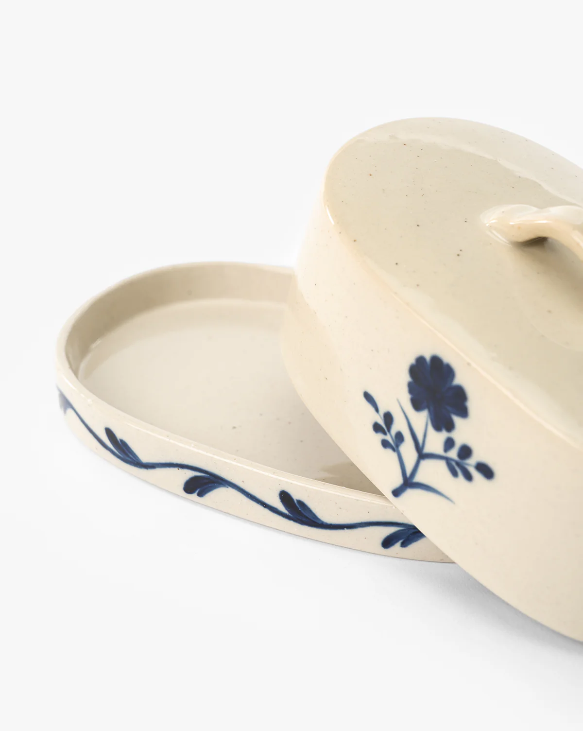 Mary Hand-Painted Butter Dish - Image 3