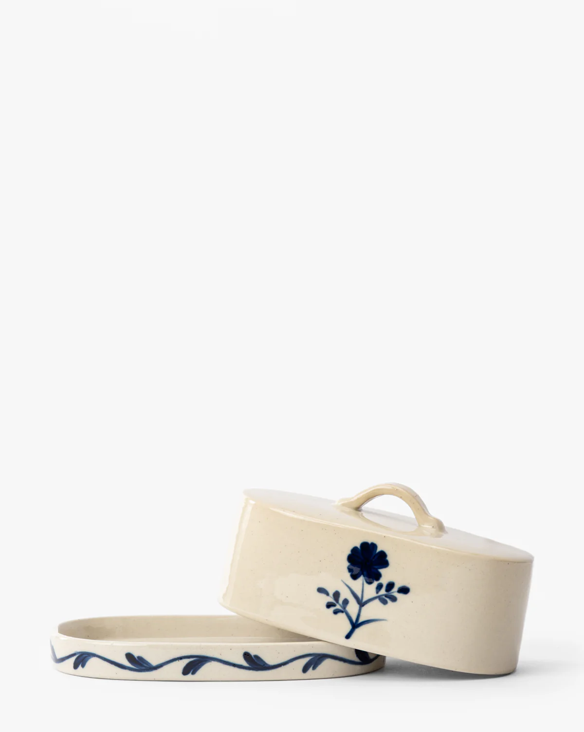 Mary Hand-Painted Butter Dish - Image 4