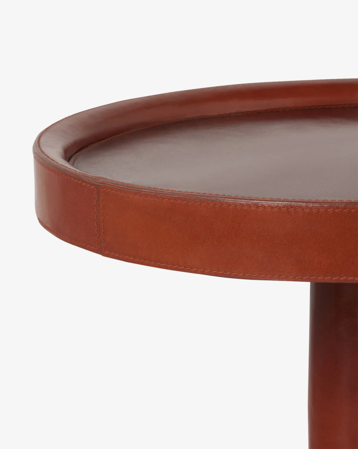 McCoy Leather Side Table - Image 2