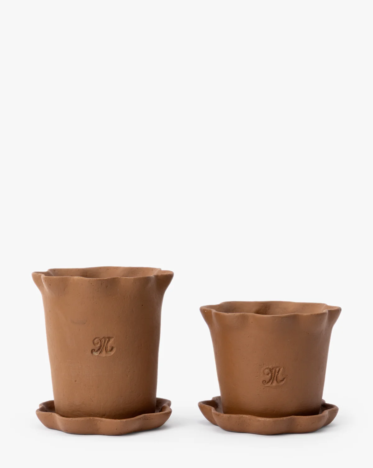 McGee & Co. Terracotta Ripple Planter - Image 2