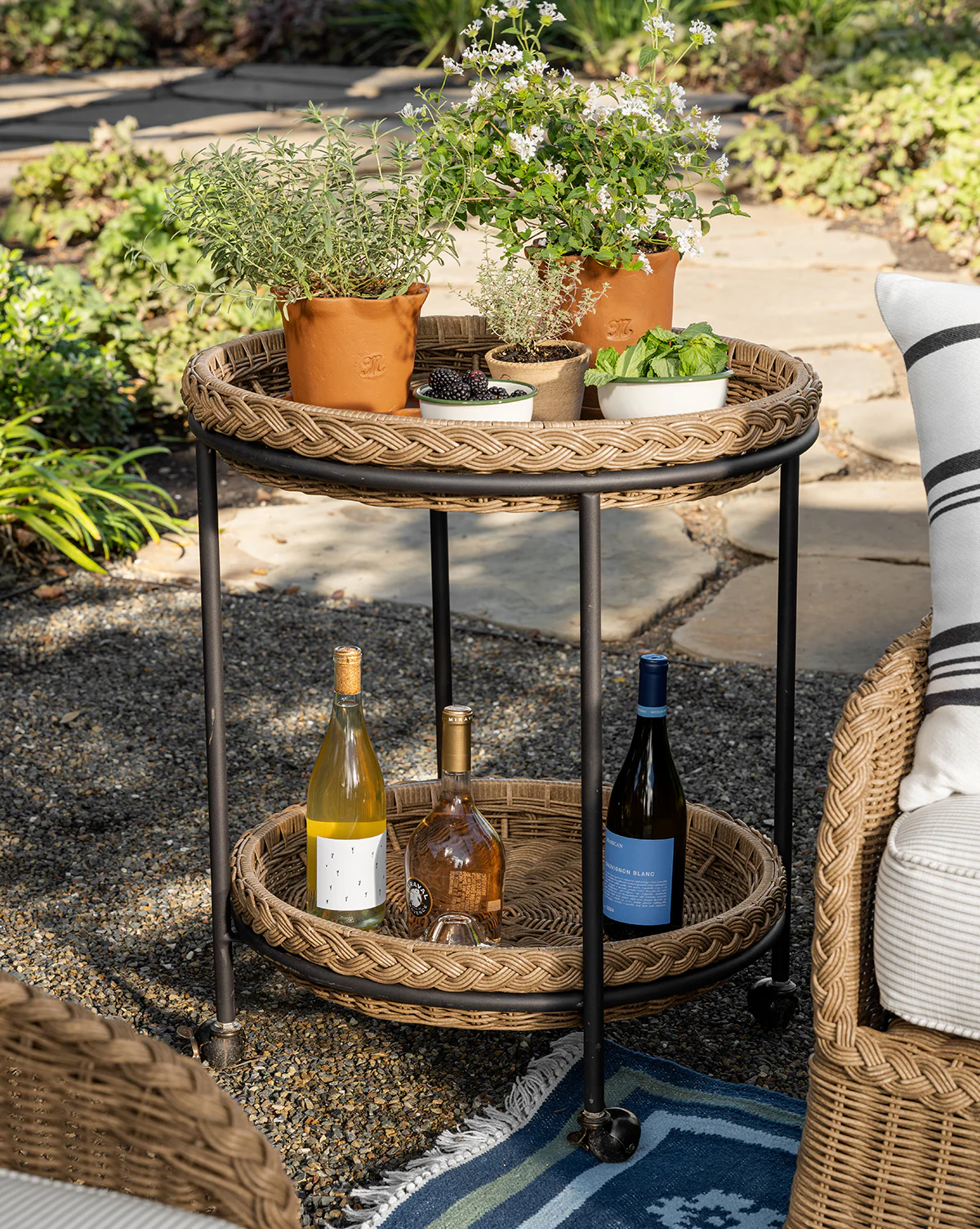McGee & Co. Terracotta Ripple Planter - Image 4