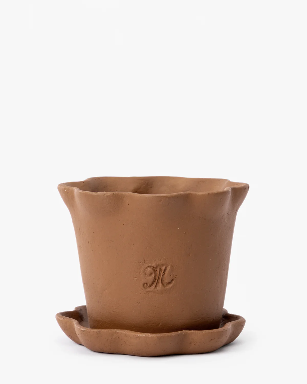 McGee & Co. Terracotta Ripple Planter - Image 6