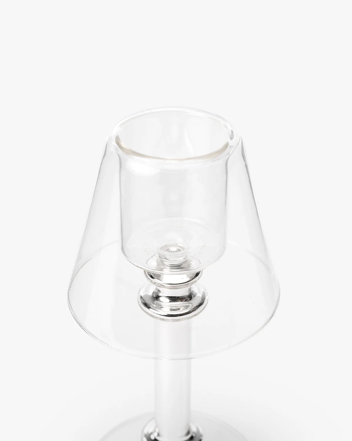Neeva Glass & Silver Tealight Lamp - Image 5