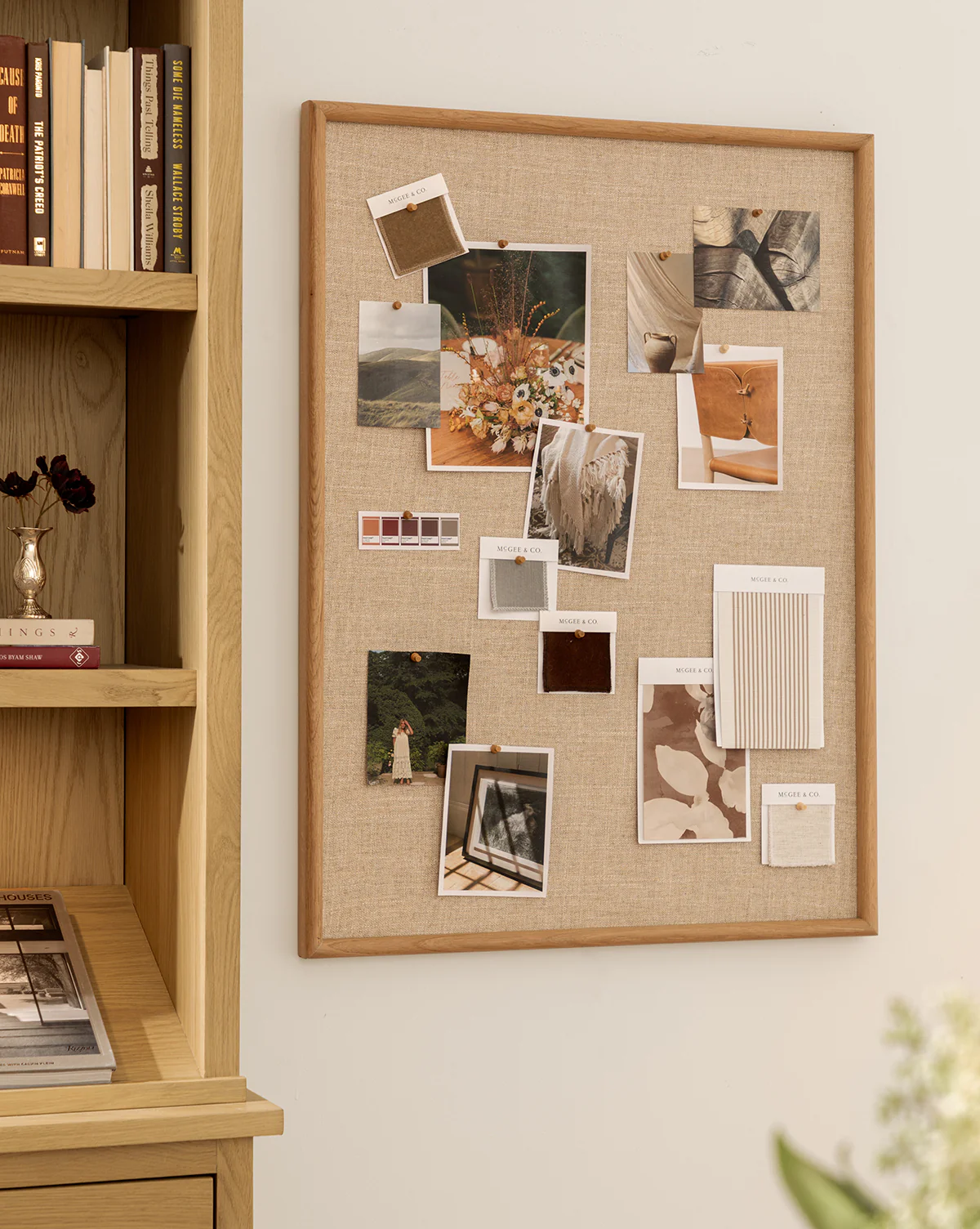 Oak & Linen Memo Board - Image 5